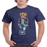 ÇARŞI47 Erkek Tişört Yetişkin Baskılı T-Shirt - Lacivert - M