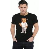 ÇARŞI47 Erkek Tişört Yetişkin Baskılı T-Shirt - Siyah - 2XL
