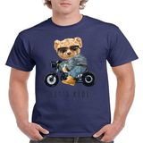 ÇARŞI47 T-Shirt Erkek Yetişkin Baskılı Tişört 3D Baskı Kalitesi ile - Lacivert