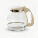 ÇARŞIBU 900 ML BOROSİLİKAT SÜZGEÇLİ CAM ÇAYDANLIK BİTKİ VE ÇAY DEMLİĞİ BEYAZ SAPLI | KETTLE VE ÇAY MAKİNESİ UYUMLU DEMLİK