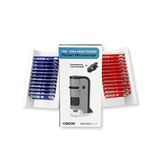 Carson MicroFlip 100 x 250 x LED ve UV ışıklı cep mikroskopu, aşağı açılan kaydırma tabanı ve akıllı telefon diskopu klipsi, 24 hazır böcek ve hayvan slaytıyla birlikte gelir (MP-250BUN)