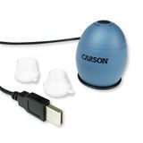 Carson zOrb USB Dijital Bilgisayar Mikroskopu, 81 x Etkili Büyütmeli (32 inç Monitöre Göre), Sörf Mavisi (MM-500)