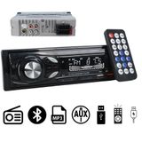 Carstar Cs-107 7 Renkli Çift Usb/Sd/Fm/Aux/Bluetooth Kumandalı 4X60 Watt Oto Teyp