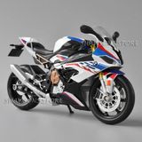Carstore BMW S1000RR 1:12 Ölçekli Beyaz Plastik Oyuncak Motosiklet Modeli – Koleksiyon ve Hediye Seçeneği