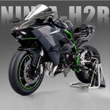 Carstore Kawasaki Ninja H2R 1:9 Siyah Plastik Oyuncak Motosiklet – 1 Yaş ve Üzeri Çocuklar İçin Dayanıklı Model