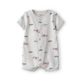 Carter's Bebek Kısa Tulum 3 Ay-24 Ay Çok Renkli, 2 Yaş, Tekne Temalı Kısa Kollu Tulum, 862970, Erkek
