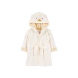 Carter's Ekru Pamuklu Kapüşonlu Unisex Bebek Bornoz