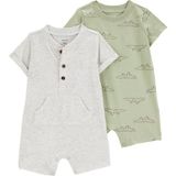 Carter's Erkek Bebek 2li Tulum - Haki - Gri - 1 Yaş