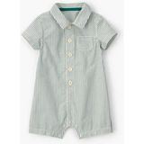 Carter's Erkek Bebek Çizgili Gömlek Tulum Yeşil 9 Ay Casual Stil Düğme Detaylı Tasarım