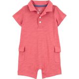Carter's Erkek Bebek Kısa Tulum - Kırmızı - 18 Ay
