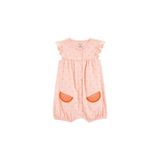 Carter's Kız Bebek Kısa Tulum 1S487510, 2 Yaş, Kısa Tulum, Turuncu, Kadın