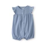 Carter's Kız Bebek Kısa Tulum 3 Ay-24 Ay Mavi, 2 Yaş, Ribanalı Kısa Kollu Tulum, 142335, Kadın