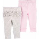 Carter's Kız Bebek Pantolon Set 2'li Paket - 3 Ay - Klasik - Çok Renkli