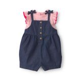 Carter's Kız Bebek Salopet Set 3 Ay-24 Ay Mavi