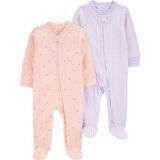 Carter's Layette Kız Bebek Uyku Tulumu Set 2'Li Paket - Çok Renkli - Prematüre