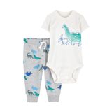 Carter's Mavi Erkek Bebek 2'li Body ve Pantolon Set