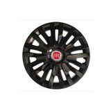 Cartex Fiat Egea 15'' Inç Piano Black Jant Kapağı 4 Adet Çelik Jant Görünümlü