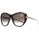 Cartier CARTİER PANTHERE DARK BROWN CAT EYE POLARİZE KAHVERENGİ KADIN GÜNEŞ GÖZLÜĞÜ T8201076