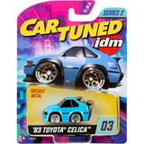 Cartuned Jdm Seri 2 1983 Celica Supra, Mavi, Metal Gövde, Diecast Arabası Vitrin