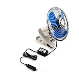 Carub 12 Volt Oto Vantilatör 10" Çakmak Fişli Mandallı Büyük Boy 30CM