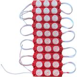 Carub 12V Camlı 3 Çipli Soft Parmak LED Lamba 10'lu Kırmızı