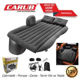 Carub 12V Pompalı Şişme Seyahat Yatağı ve Yastık Seti (Default Title)