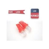 Carub 12V T10 Ampul Led Kırmızı Br0400108