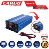 Carub 12V To 220V Çevirici Invertör 1000W - Araç ve Karavan Tipi USB Çıkışlı Dijital Ekranlı Güç Yükseltici + 2 Yıl Garantili