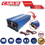 Carub 12V To 220V Çevirici İnvertör 2000W - Araç Ve Karavan Tipi Usb Çıkışlı Dijital Ekranlı Güç Yükseltici