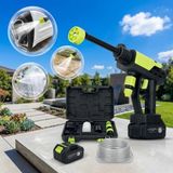 Carub 6 Farklı Basınçlı 300W Güçlü Araç ve Bahçe Yıkama Seti | Muhafaza Çantası, Yedek Batarya, Hortum, Köpük Aparatlı Full Set