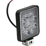 Carub 9 LED Kare Projektör Siyah Kasa