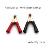 Carub (Adet Fiyat) Akü Maşası Küçük Siyah Kırmızı