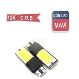 Carub Ampul 12V T-10 C.o.b Canbus Mavi