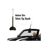 CARUB Anten Süs Telsiz Tip Siyah Vakum