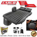 Carub Araç İçi 12V Şişme Yatak Pompa + Yastık Seti