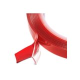 CARUB Çift Taraflı Silikonlu 2 Metre Şeffaf Bant 10 Mm X2m Su Geçirmez Süper Güçlü Montaj Band Akrilik S.b