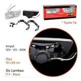 Carub Efsane Kasa Toyota Tip Sis Lambası 12V Beyaz 2 Adet(Emark Belgeli)