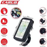 Carub Motosiklet Telefon Tutucu Kılıf – Su Geçirmez 360° Ayarlanabilir
