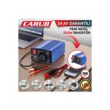 Carub Oto İnvertör 12V'den 220V'a Dönüştürücü 300 Watt - Kamp ve Karavan Tipi + 24 ay garantili