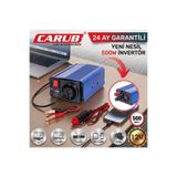 Carub Oto İnvertör 12V'den 220V'a Dönüştürücü 500 Watt - Kamp ve Karavan Tipi + 24 Ay Garantili