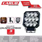 Carub Projektör10-30V 30W Mercek Cop Led Yuvarlak