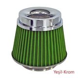 Carub Ses Ve Performans Arttırıcı Açık Hava Filtresi +6 Hp Yeşil Aparatlı Üniversal