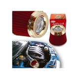 Carub Spor Hava Filtresi Performans Racing Tuning 2aparatlı Krom-kırmızı 15 15 Büyük Boy 46810020