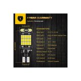 Carub T15 Park Ampul 45 Led Geri Vites Plaka Ampul Güçlü Beyaz Işık