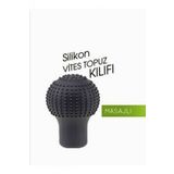 Carub Vites Topuz Kilifi Manuel Silikon Vites Kilifi Siyah Yuvarlak
