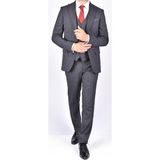 Carutte Crt 249 Ekose Slimfit Takım Elbise/koyu Lacivert/48 Beden - 6 Drop - 48 / 6