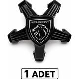 Carvian Peugeot Jant Göbeği Ahtapot 5 Bijon Sıyah 4 adet (308 408 508 3008 5008) 1ADET