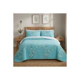 carwen home tekstil ÇİFT KİŞİLİK DESENLİ KAPİTONE YATAK ÖRTÜSÜ (2 YASTIKLI)