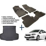 Carx Fiat Linea Sedan 3D Havuzlu Oto Paspas Ve 3D Bagaj Havuzu (2006 Ve Üzeri) - Siyah