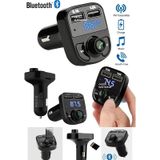 Carx8 Araç Fm Transmitter Bluetooth Çakmaklık Girişli Usb Sd Kart